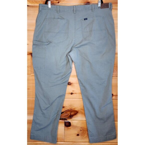 Women’s LEE Carpenter Workwear Pants Green SIZE 22 Plus Size 22 Lee Dungaree - Picture 8 of 16